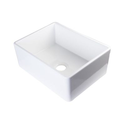 Evier timbre d'office 66cm en céramique blanc