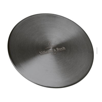 Evier timbre d'office VILLEROY ET BOCH Tradition 2 bacs 89,5 x 63 céramique vidage manuel blanc + Cache bonde anthracite