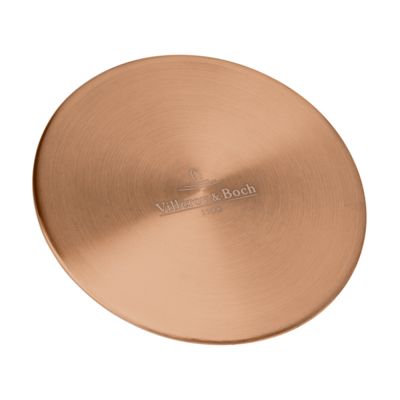 Evier timbre d'office VILLEROY ET BOCH Tradition 2 bacs 89,5 x 63 céramique vidage manuel blanc + Cache bonde bronze