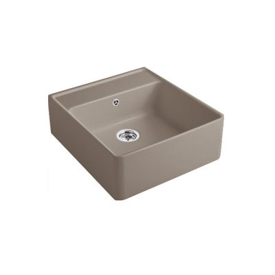 Evier timbre office VILLEROY ET BOCH Tradition 1 bac Timber CeramicPlus avec vidage manuel