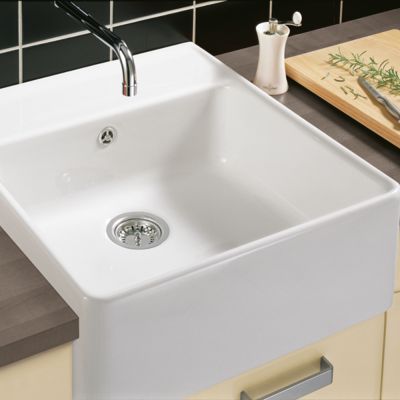 Evier timbre office VILLEROY ET BOCH Tradition 1 bac Timber CeramicPlus avec vidage manuel