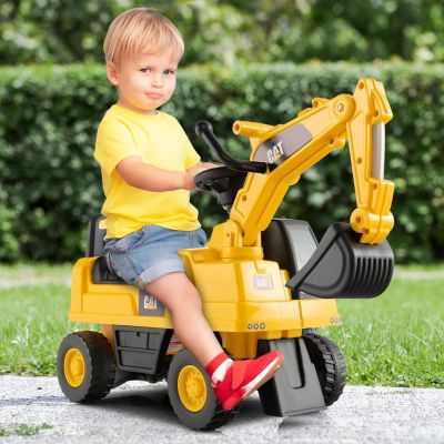 OHMG Pelleteuse Enfants 1-3 Ans - Bras Réglable, Cabine Conducteur, Porte Jusqu'à 30kg - Jouet De Construction Réaliste - 6