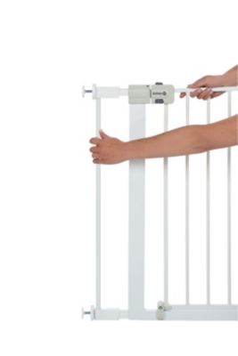 Extension barrière de sécurité en métal blanc 7 cm