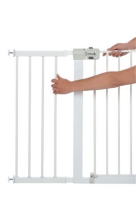 Extension barrière de sécurité en métal blanc Easy Close 28 cm