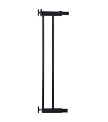 Extension barrière de sécurité en métal noir 7 cm