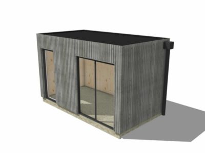 Extension bois traité autoclave en bois 4,4 x 2,4 x 2,7 m
