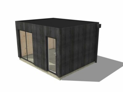 Extension bois traité autoclave en bois 4,4 x 3,5 x 2,7 m