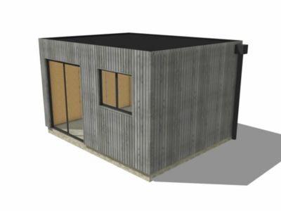 Extension bois traité autoclave en bois 4,4 x 3,5 x 2,7 m