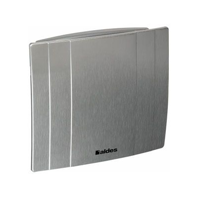 Extracteur d'air Ø100 mm manuel finition gris aluminium, Aldes Déco