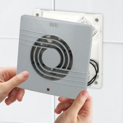 Extracteur d'Air Salle de Bain classique 150 mm ABS argenté 150m3/h ...