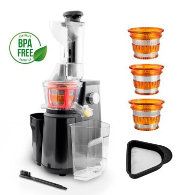 Extracteur De Fruits Et Légumes à Pression Douce 3 Tamis Ultimate Noir Kitchencook
