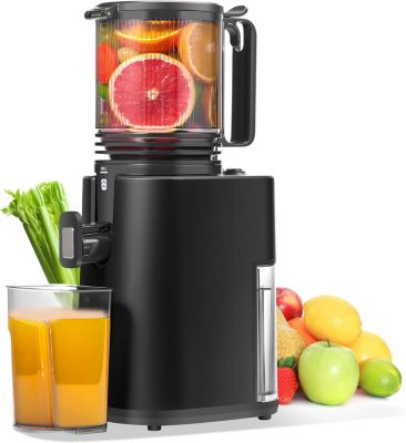 Extracteur de Jus Lent 250W, Large Ouverture, Pressage à Froid