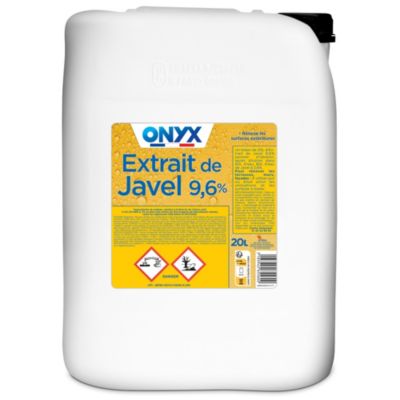 Extrait de javel concentration 9,6% 36° Onyx bricolage 20L