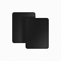 Extrémité adhésive vinyle noir pour lamelle 3 x 4 cm