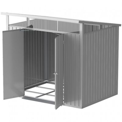 Ezooza Abri en métal Palladium Duramax 8'x6' à Deux portes 196,5 x 199 x 229 cm Couleur Gris