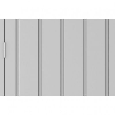 Ezooza Abri en métal Palladium Duramax 8'x6' à Deux portes 196,5 x 199 x 229 cm Couleur Gris