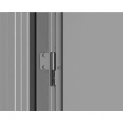 Ezooza Abri en métal Palladium Duramax 8'x6' à Deux portes 196,5 x 199 x 229 cm Couleur Gris