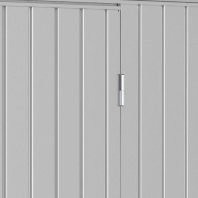 Ezooza Abri en métal Palladium Duramax 8'x6' à Deux portes 196,5 x 199 x 229 cm Couleur Gris