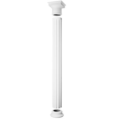 Fût de colonne entier orné de cannelures K1002