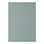 Façade de cuisine 1 porte et façade 1 tiroir GoodHome Stevia vert mat l. 49,7 x H. 71,5 cm