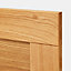 Façade de cuisine 3 tiroirs et 1 casserolier GoodHome Verbena chêne massif l. 49.7 cm x H. 71.5 cm