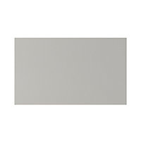 Façade de cuisine pour caisson hotte / casserolier GoodHome Stevia gris mat l. 59,7 x H. 35,6 cm