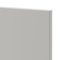 Façade de cuisine pour caisson hotte / casserolier GoodHome Stevia gris mat l. 59,7 x H. 35,6 cm
