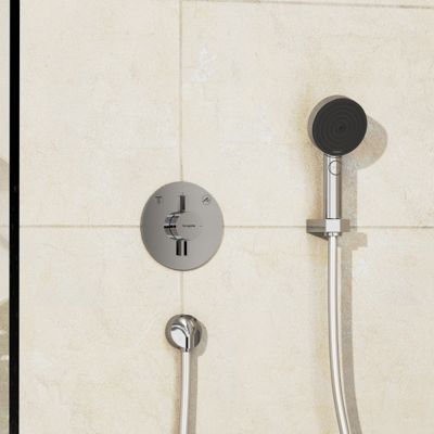 Façade douche encastrée mécanique HANSGROHE DuoTurn S Chromé