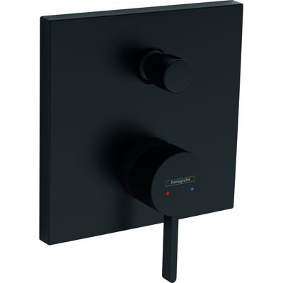 Façade mitigeur bain douche encastré 2 sorties HANSGROHE Finoris noir mat