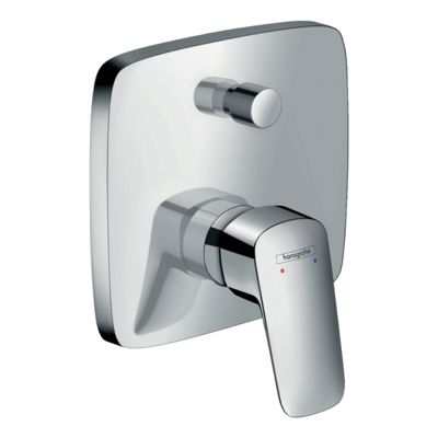 Façade mitigeur bain douche encastré 2 sorties HANSGROHE Logis chromé