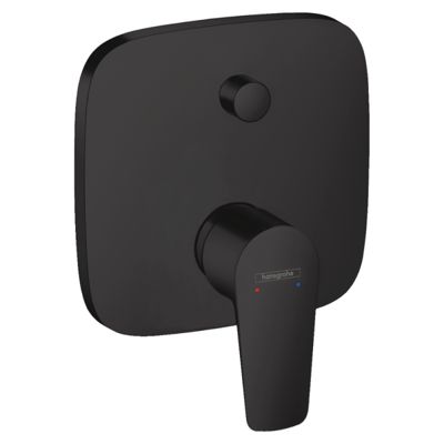 Façade mitigeur bain douche encastré 2 sorties HANSGROHE Talis E noir mat