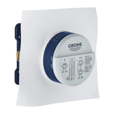 Façade mitigeur thermostatique encastrable GROHE Grohtherm + corps encastré GROHE Rapido Smartbox