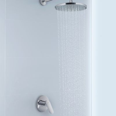 Façade robinet encastré 2 sorties DURAVIT Wave sans inverseur chromé brillant