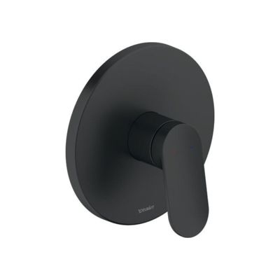 Façade robinet encastré 2 sorties DURAVIT Wave sans inverseur noir mat