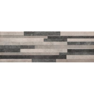 Faïence Carlota Decor-gris  60 x 20cm  ( vendu par boite de  1,2 m² )