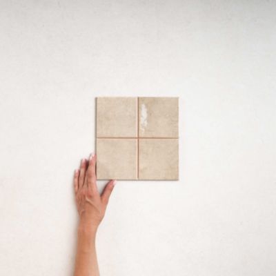 Faïence Effet Zellige Beige CHAOUEN 10x10 cm Cream