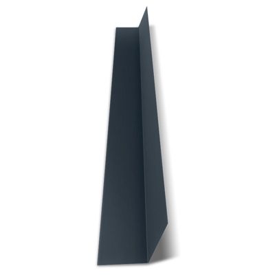 Faîtière Plate Contre Mur Acier Laqué Gris Anthracite RAL 7016 2100 mm Longueur