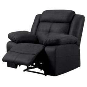 FABARES - Fauteuil Relax Manuel Tissu Gris