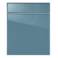 Façade de cuisine 1 porte 1 tiroir Sixties bleu L. 60 cm