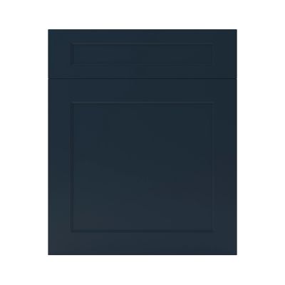 Façade de cuisine 1 porte et 1 tiroir Artemisia bleu mat l. 60 cm x H. 72 cm GoodHome