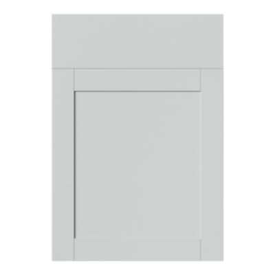 Façade de cuisine 1 porte et 1 tiroir Ash gris mat l. 49,7 cm x H. 71,5 cm GoodHome