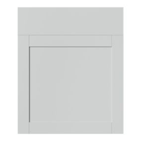 Façade de cuisine 1 porte et 1 tiroir Ash gris mat l. 59,7 cm x H. 71,5 cm GoodHome