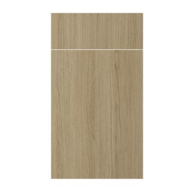 Façade de cuisine 1 porte et 1 tiroir Elcot effet chêne l.39,7 x H.71,5 cm GoodHome