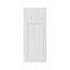 Façade de cuisine 1 porte et façade 1 tiroir GoodHome Artemisia Blanc mouluré l. 29.7 cm x H. 71.5 cm
