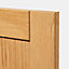 Façade de cuisine 1 porte et façade 1 tiroir GoodHome Verbena chêne massif l. 49.7 cm x H. 71.5 cm