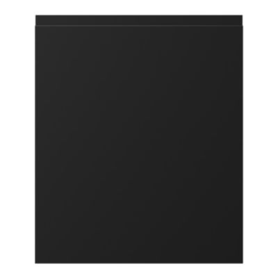 Façade de cuisine 1 porte Garcinia noir mat l.60 x H.72 cm GoodHome