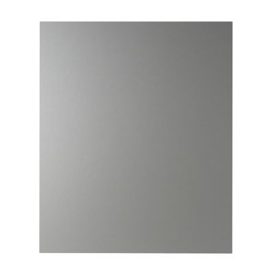 Façade de cuisine 1 porte Ice inox l. 60 x h. 57,6 cm