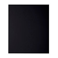 Façade de cuisine 1 porte noir Ice 57,6 x 60 cm