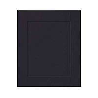 Façade de cuisine 1 porte noir Kadral L. 60 x H. 57,6 cm
