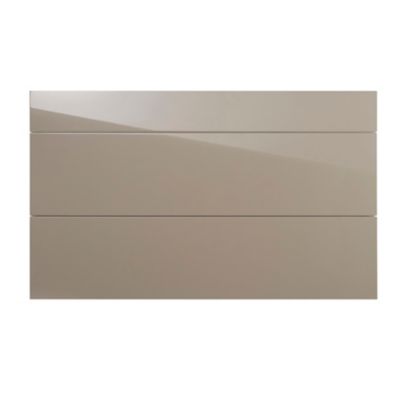 Façade de cuisine 1 tiroir 2 casseroliers taupe Gossip 120 cm